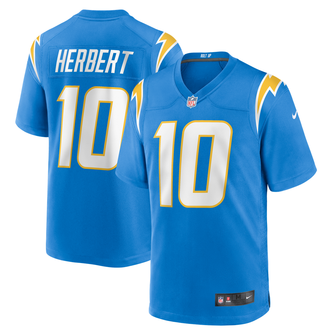 Justin Herbert Los Angeles Chargers Alternate Super Chargers Game Jersey - Navy