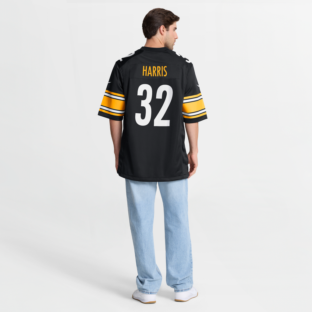 Franco Harris Pittsburgh Steelers Game Jersey - Black