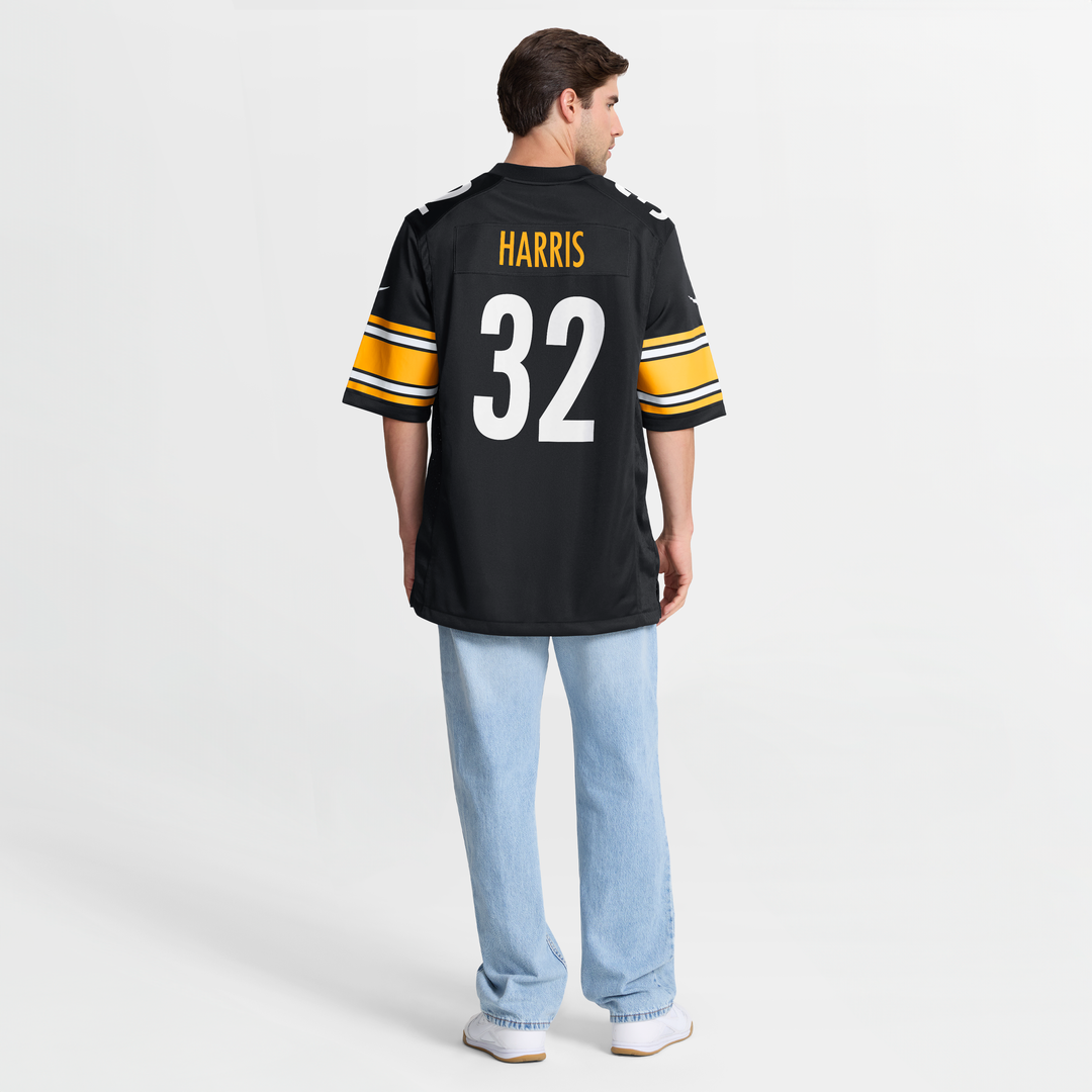 Franco Harris Pittsburgh Steelers Game Jersey - Black