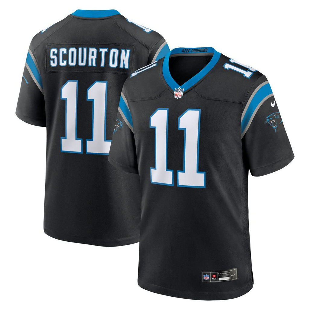 Nic Scourton Carolina Panthers Game Jersey - Black