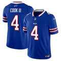 James Cook III Buffalo Bills Vapor F.U.S.E. Stitched Limited Jersey - Royal Blue