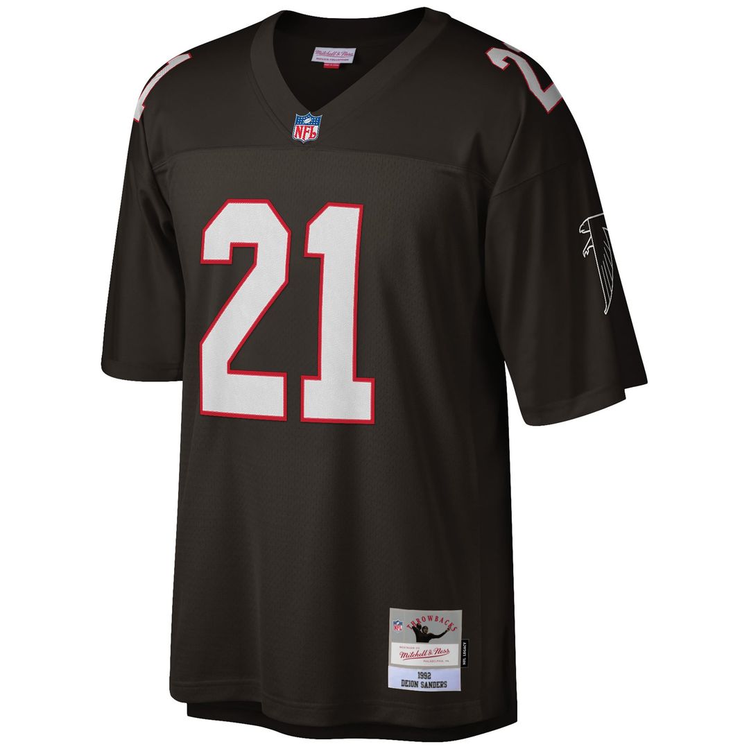 Deion Sanders Atlanta Falcons Big & Tall 1992 Replica Jersey - White