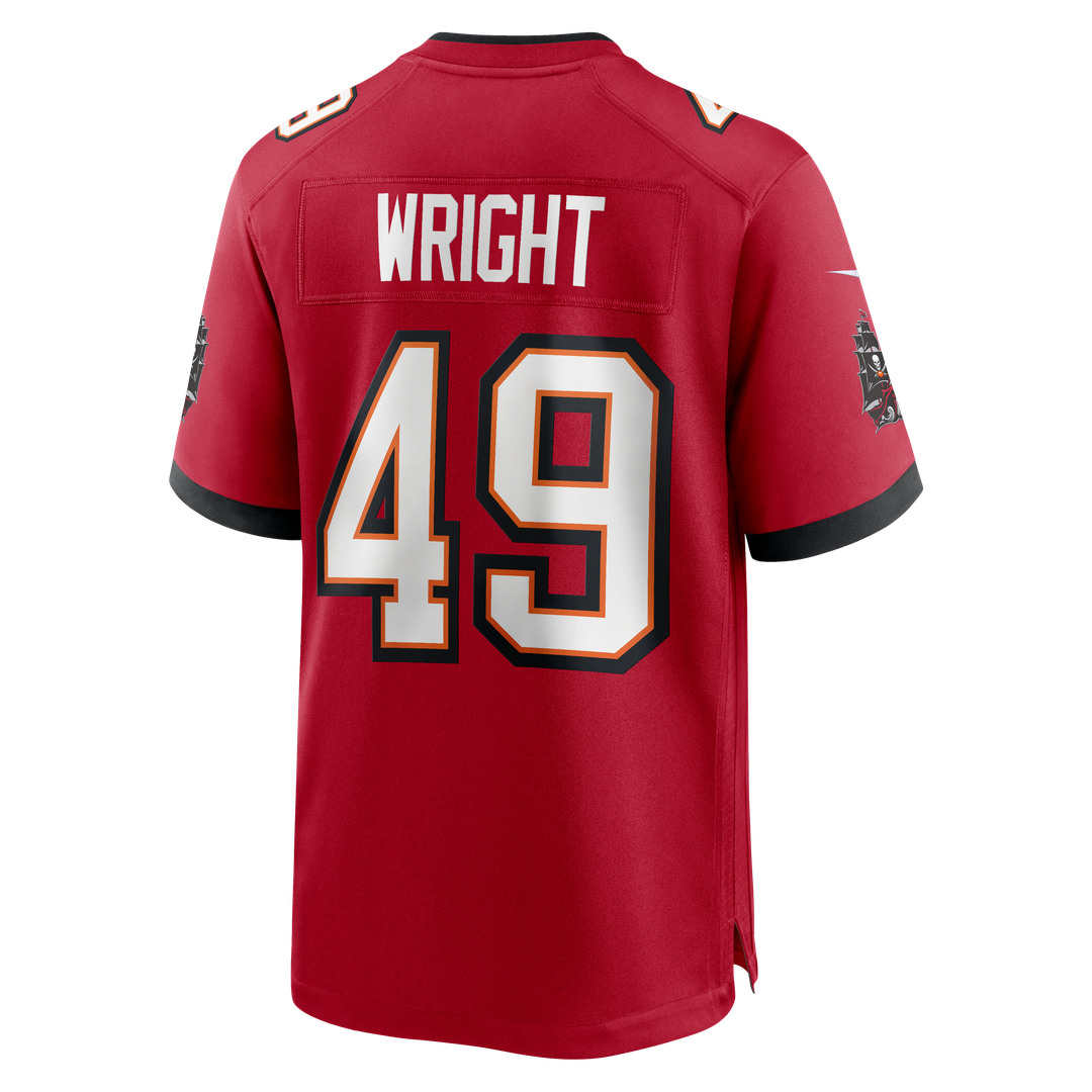 Owen Wright Tampa Bay Buccaneers Game Jersey - Red