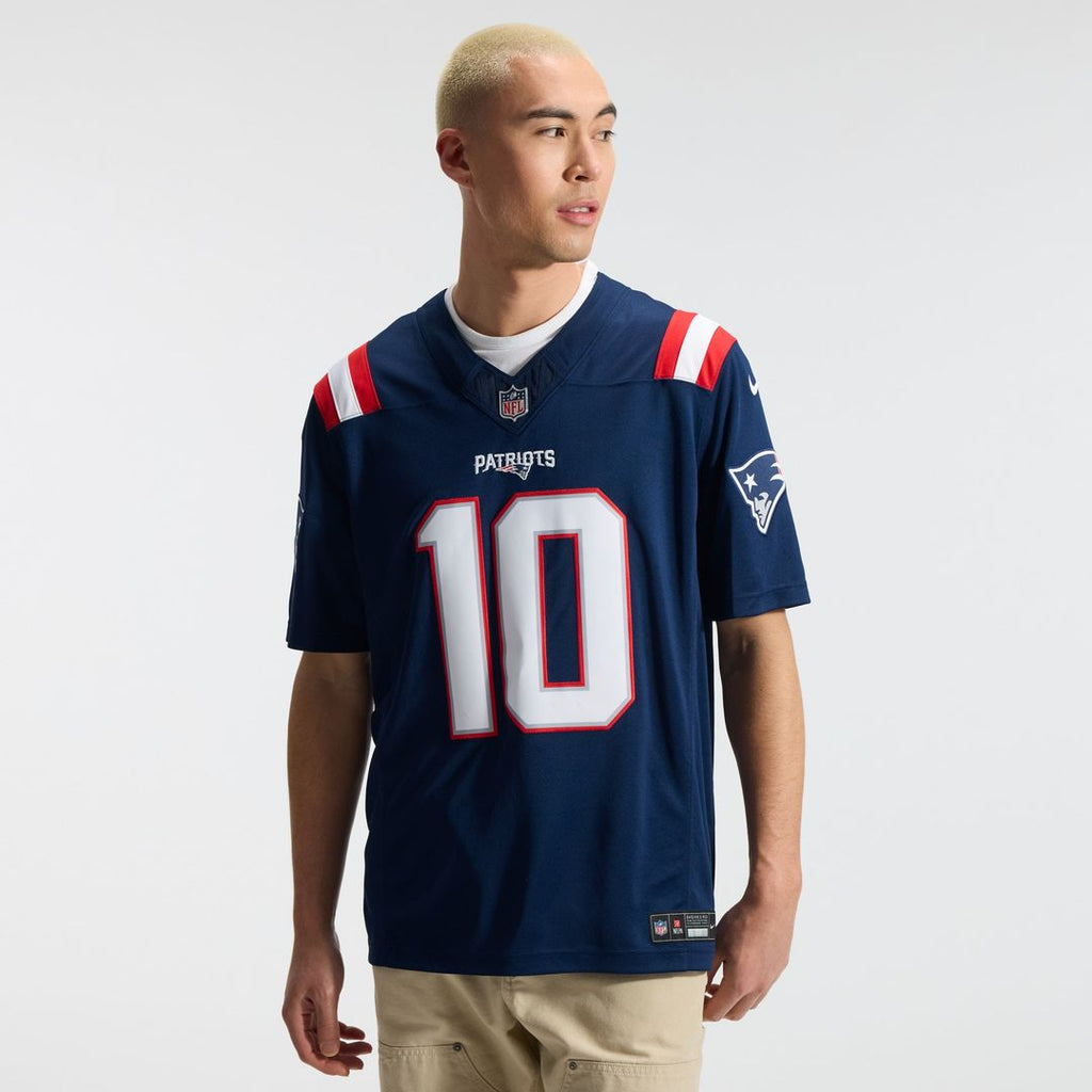 Drake Maye New England Patriots Vapor F.U.S.E. Stitched Limited Jersey - Navy