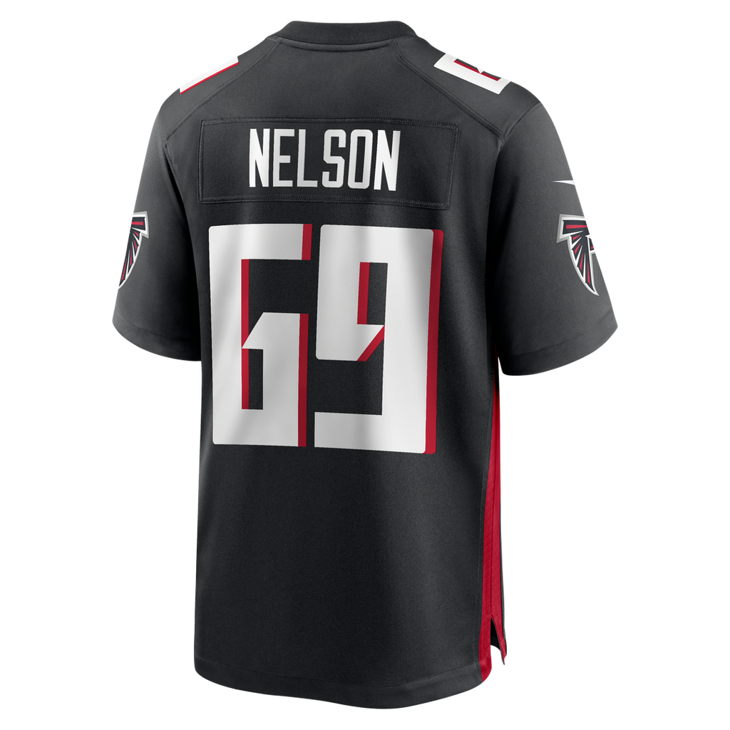 Jack Nelson Atlanta Falcons Game Jersey - Black