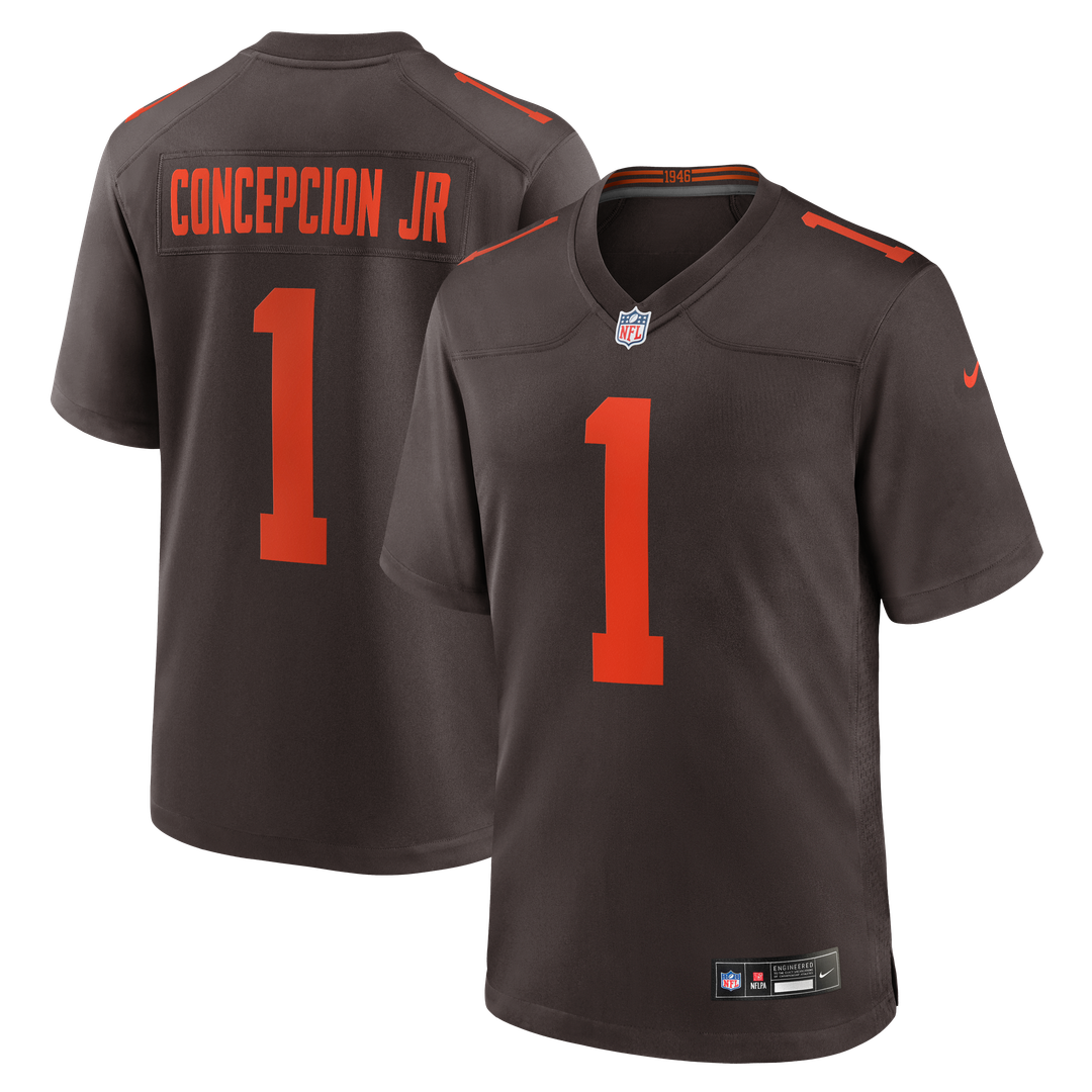 KC Concepcion Jr. Cleveland Browns Game Jersey - White