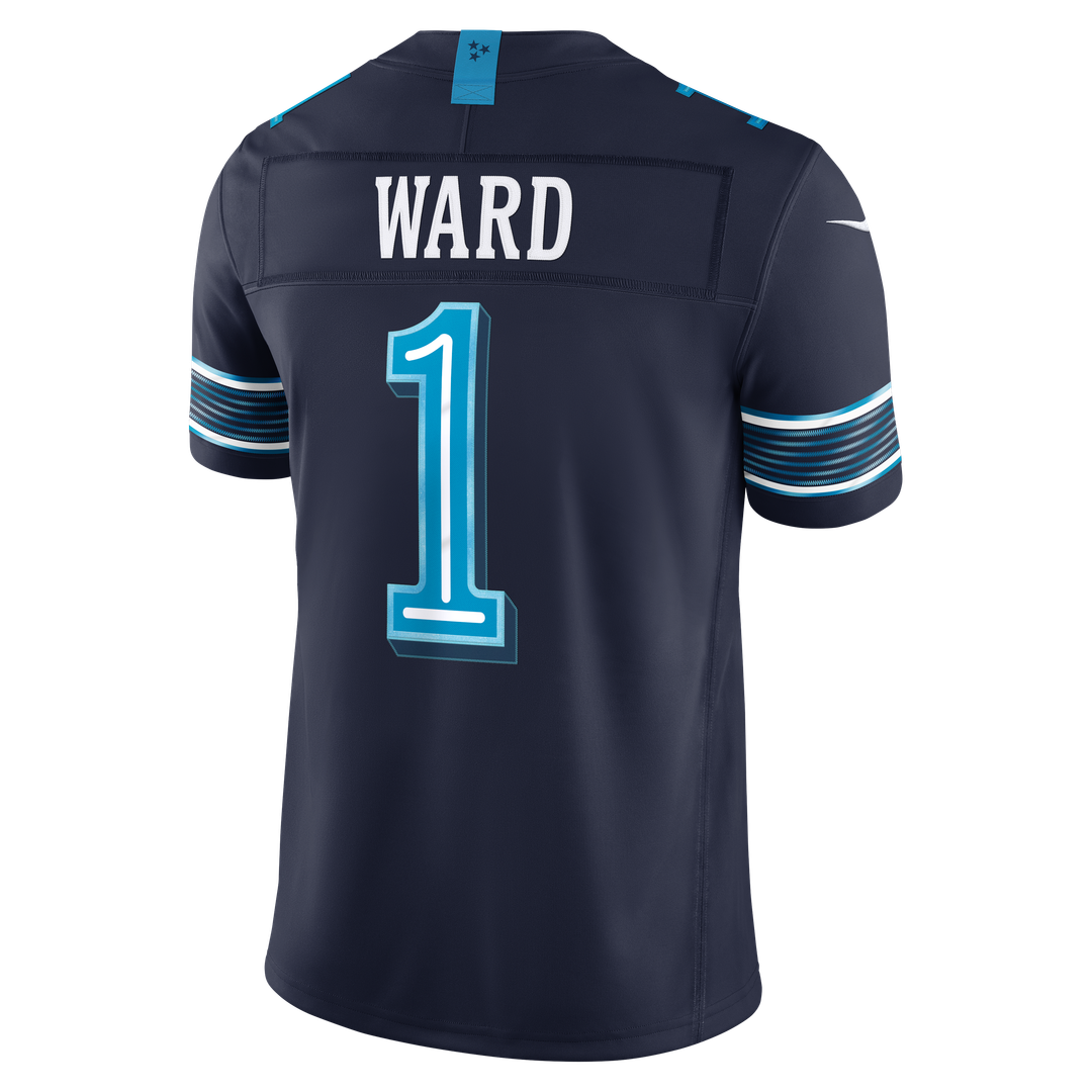 Cameron Ward Tennessee Titans 2026 Rivalries Collection Stitched Limited Jersey - Navy