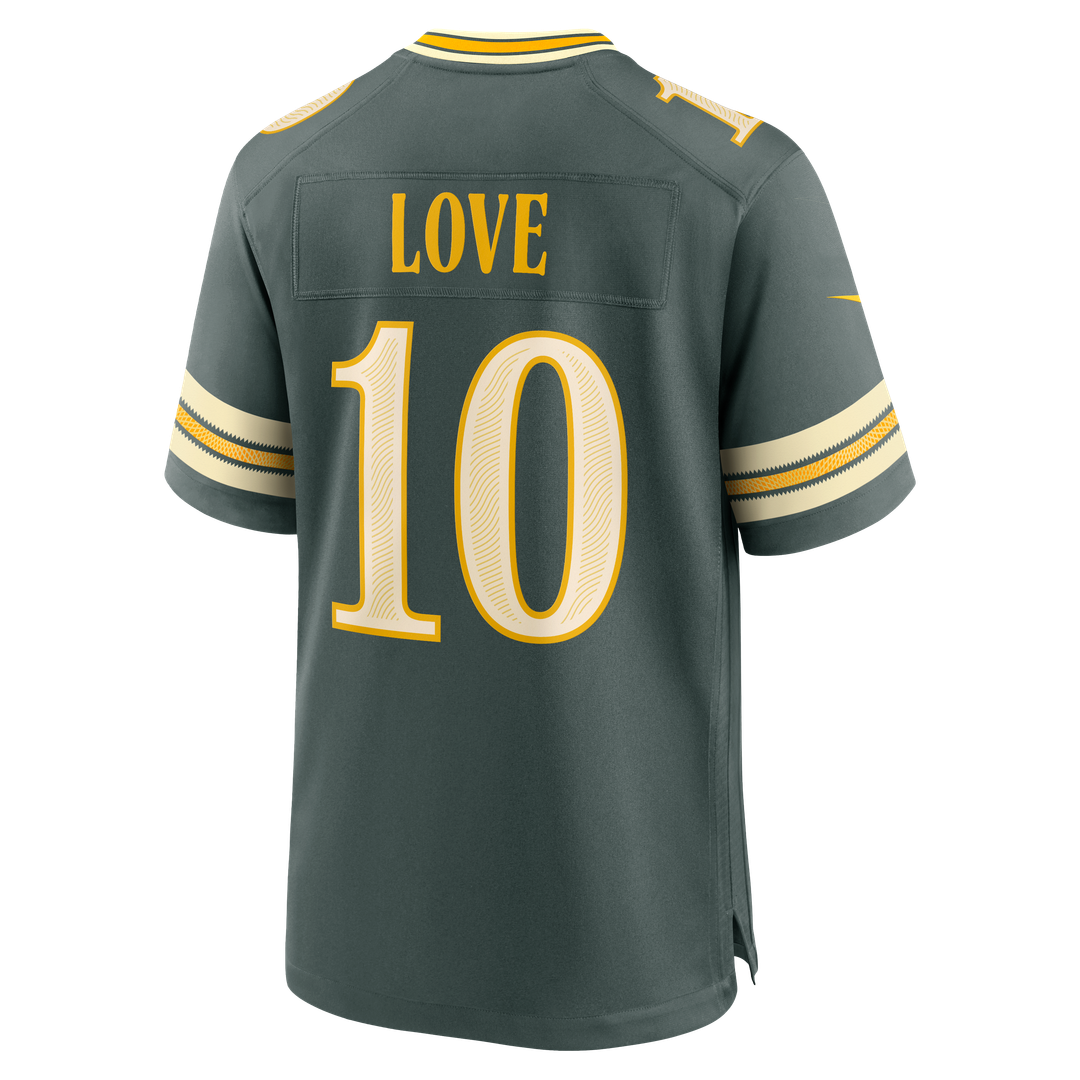 Jordan Love Green Bay Packers 2026 Rivalries Collection Game Jersey - Green