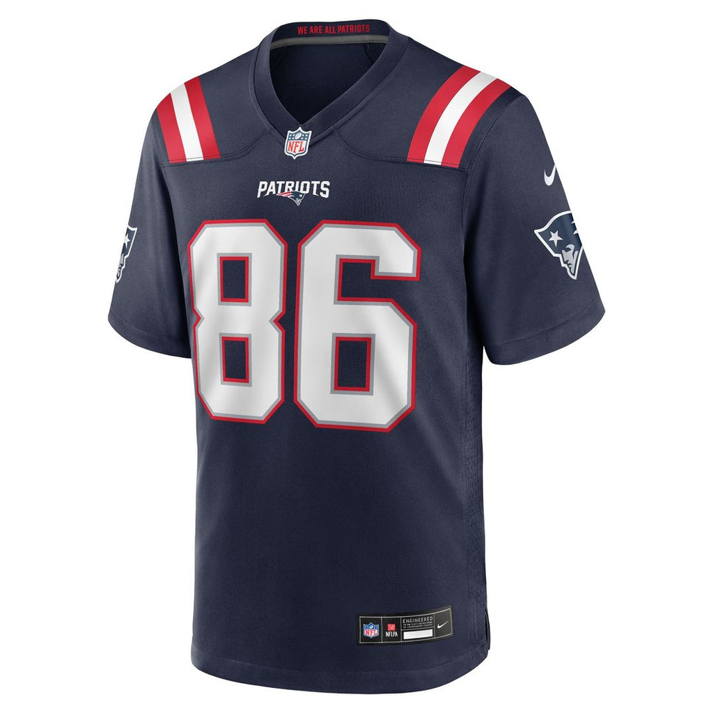 Efton Chism III New England Patriots Game Jersey - Navy