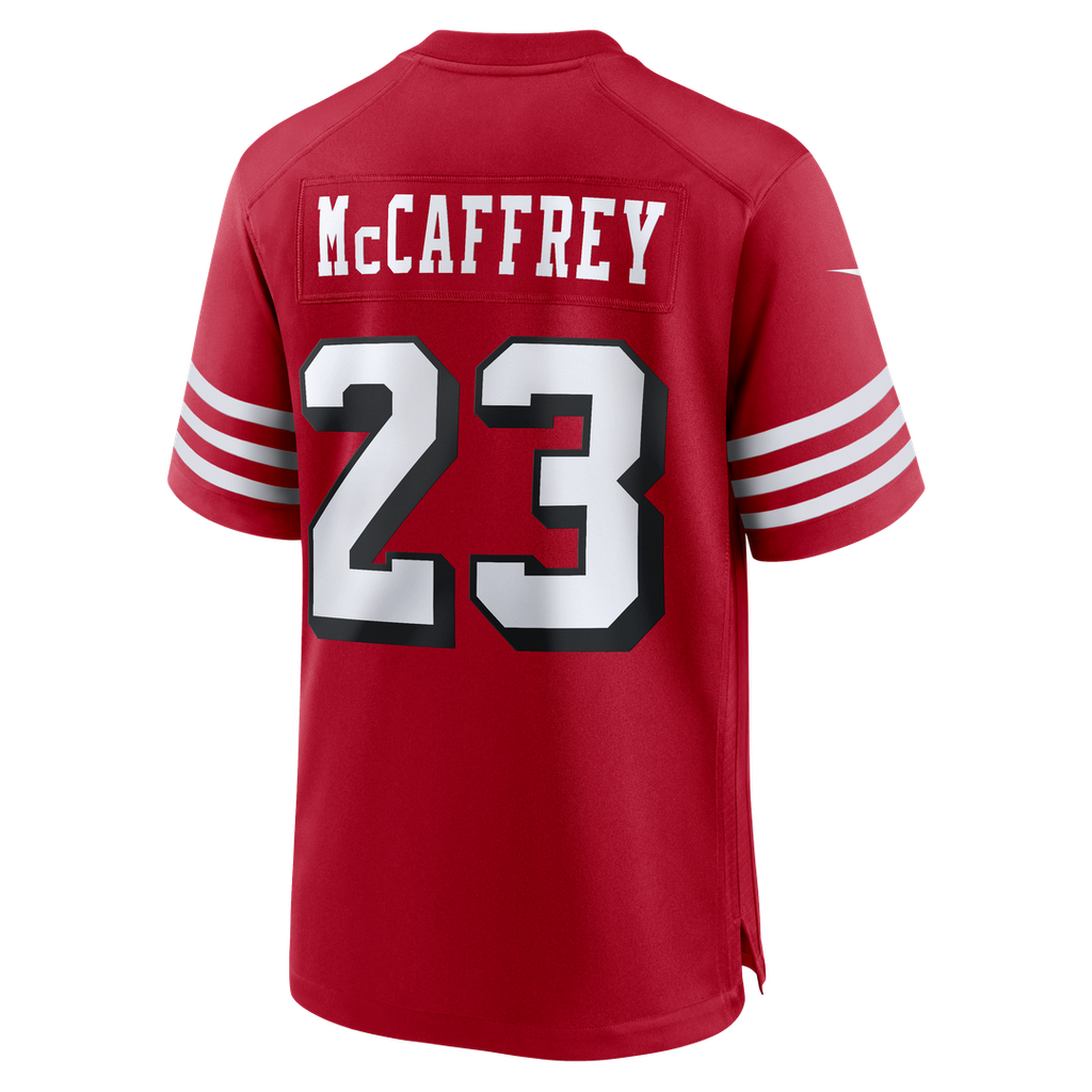 Christian McCaffrey San Francisco 49ers Alternate Game Jersey - Scarlet